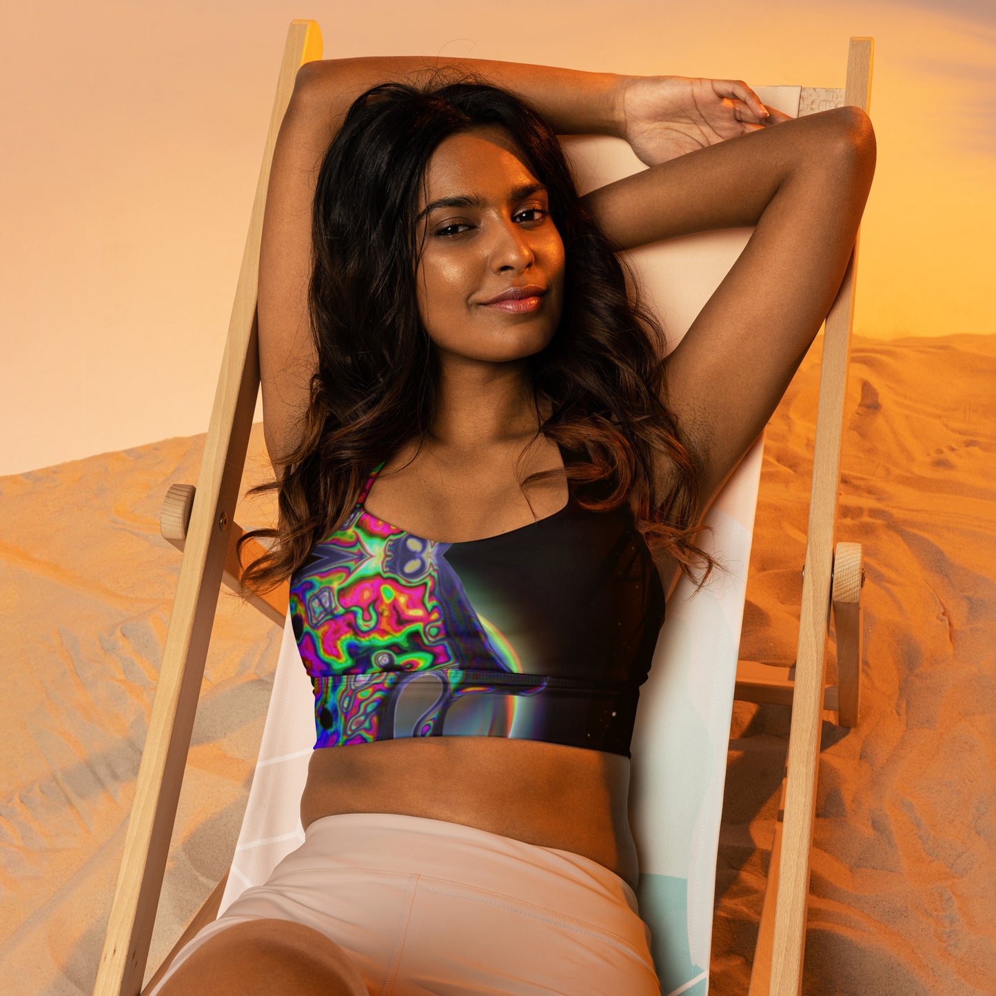 Mushroom Longline sports bra