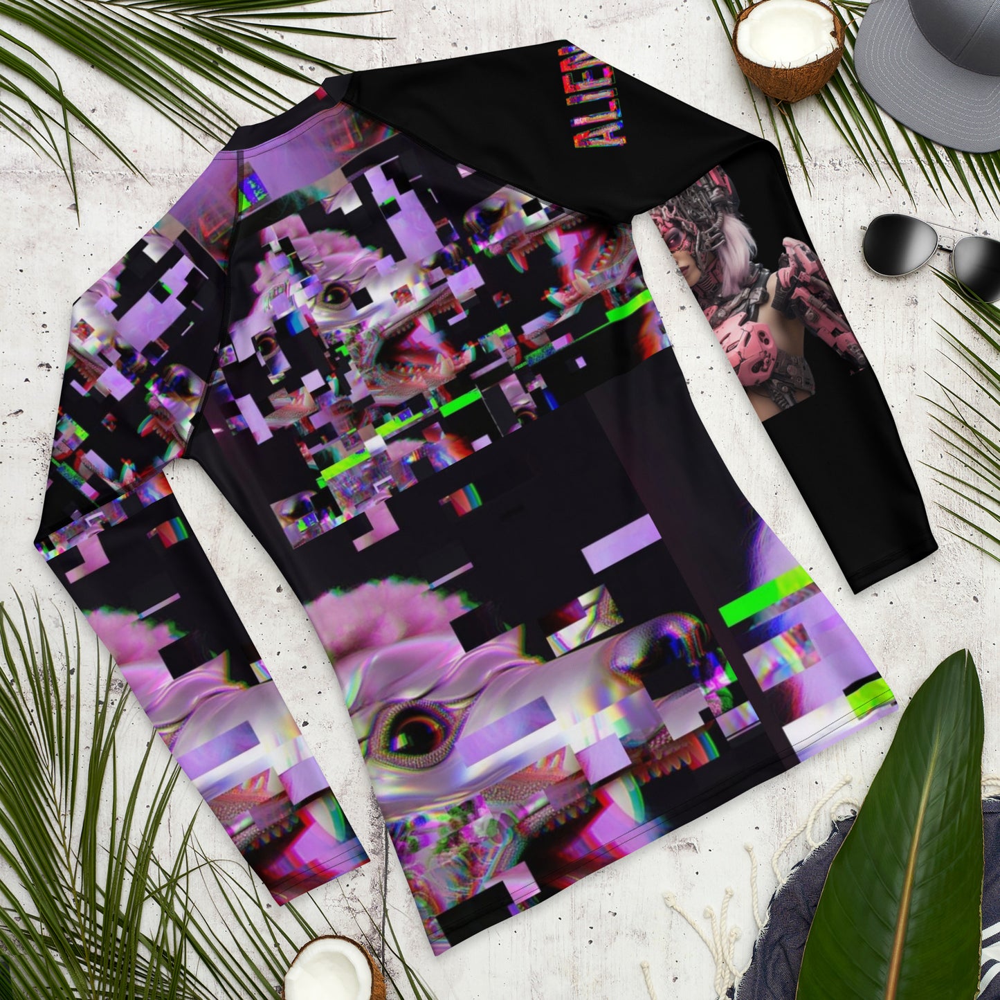 POODLE Alien Cyborg Men's Rash Guard