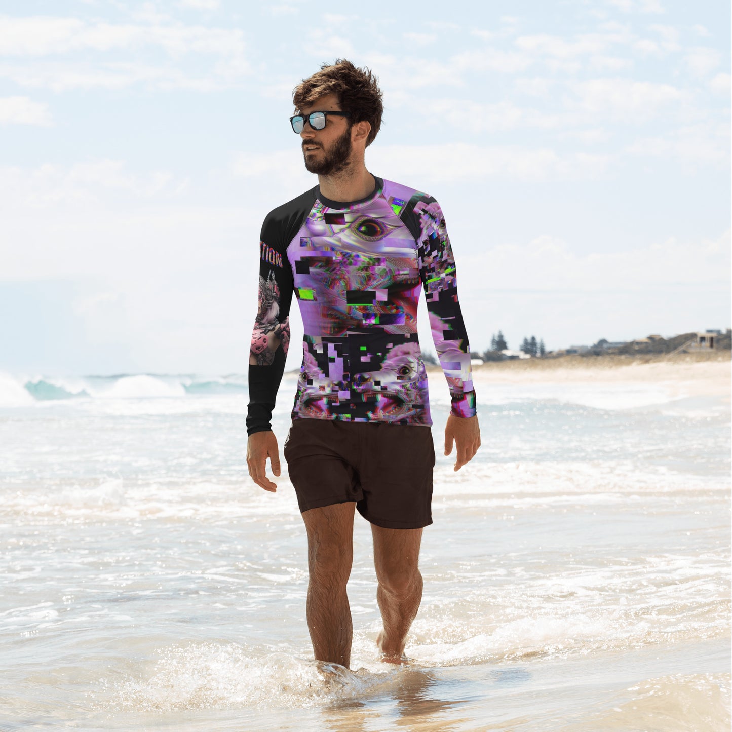 POODLE Alien Cyborg Men's Rash Guard