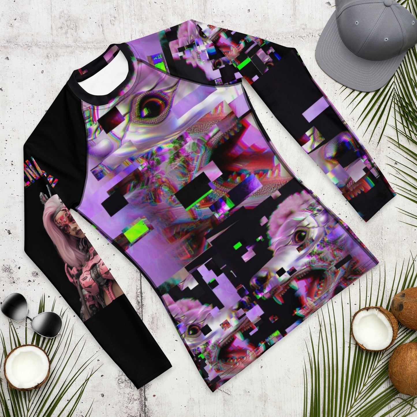 POODLE Alien Cyborg Men's Rash Guard