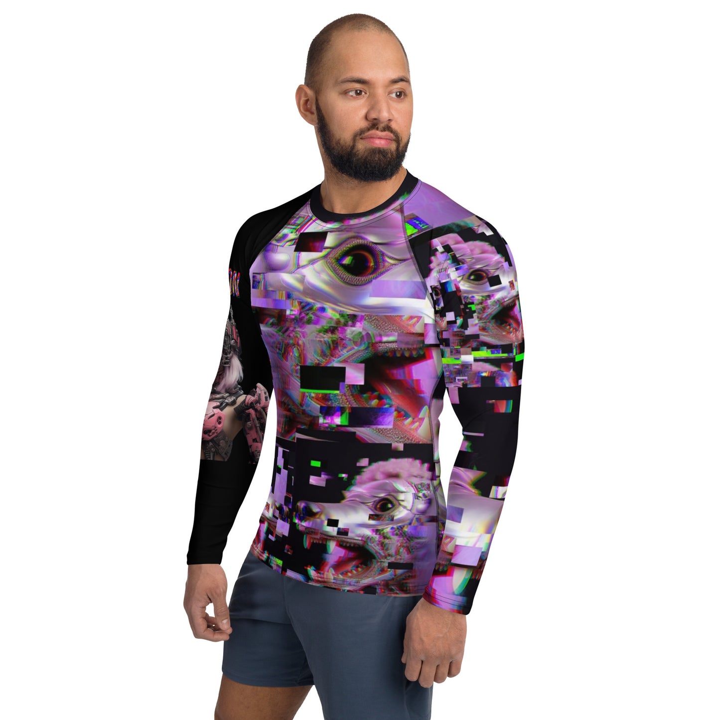 POODLE Alien Cyborg Men's Rash Guard