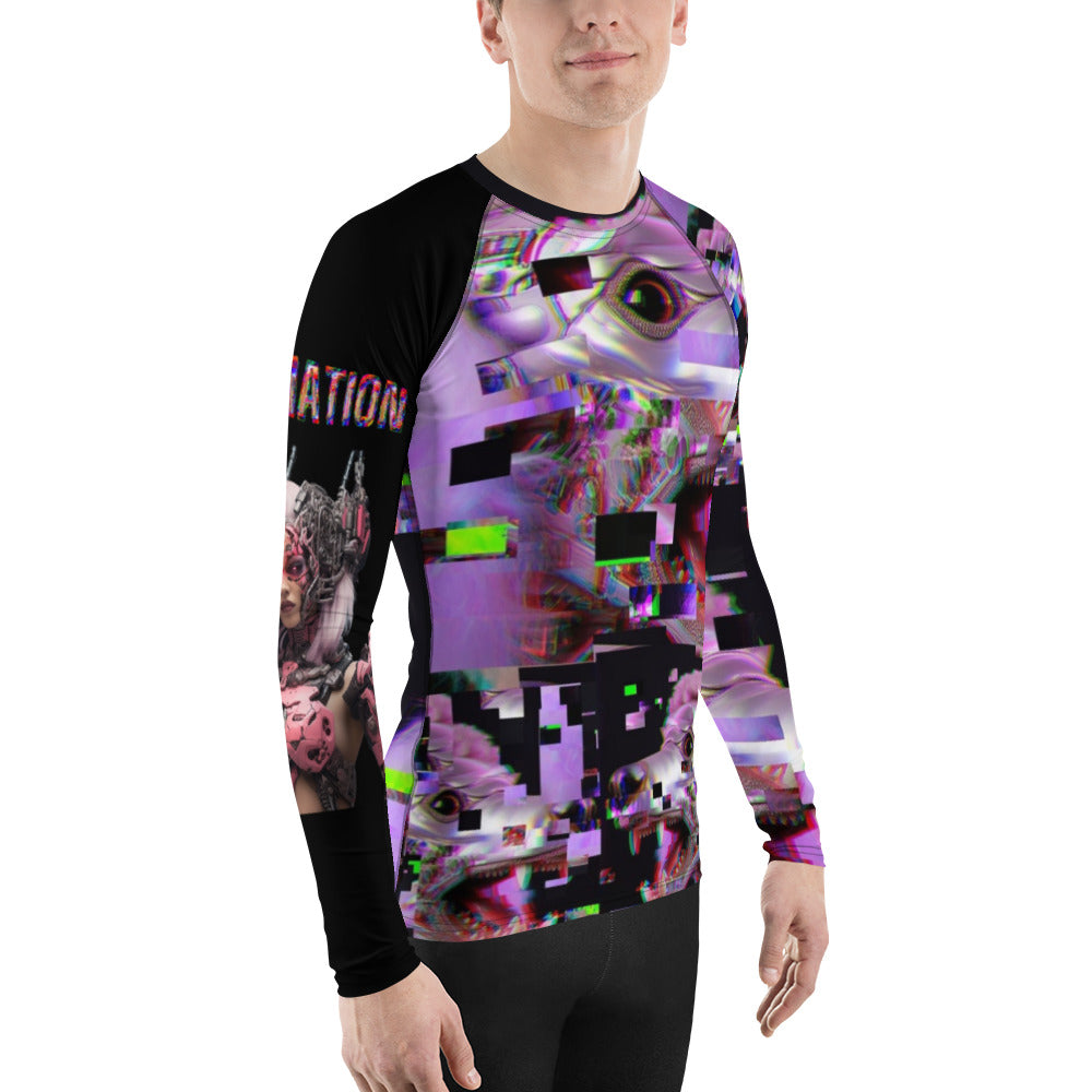 POODLE Alien Cyborg Men's Rash Guard