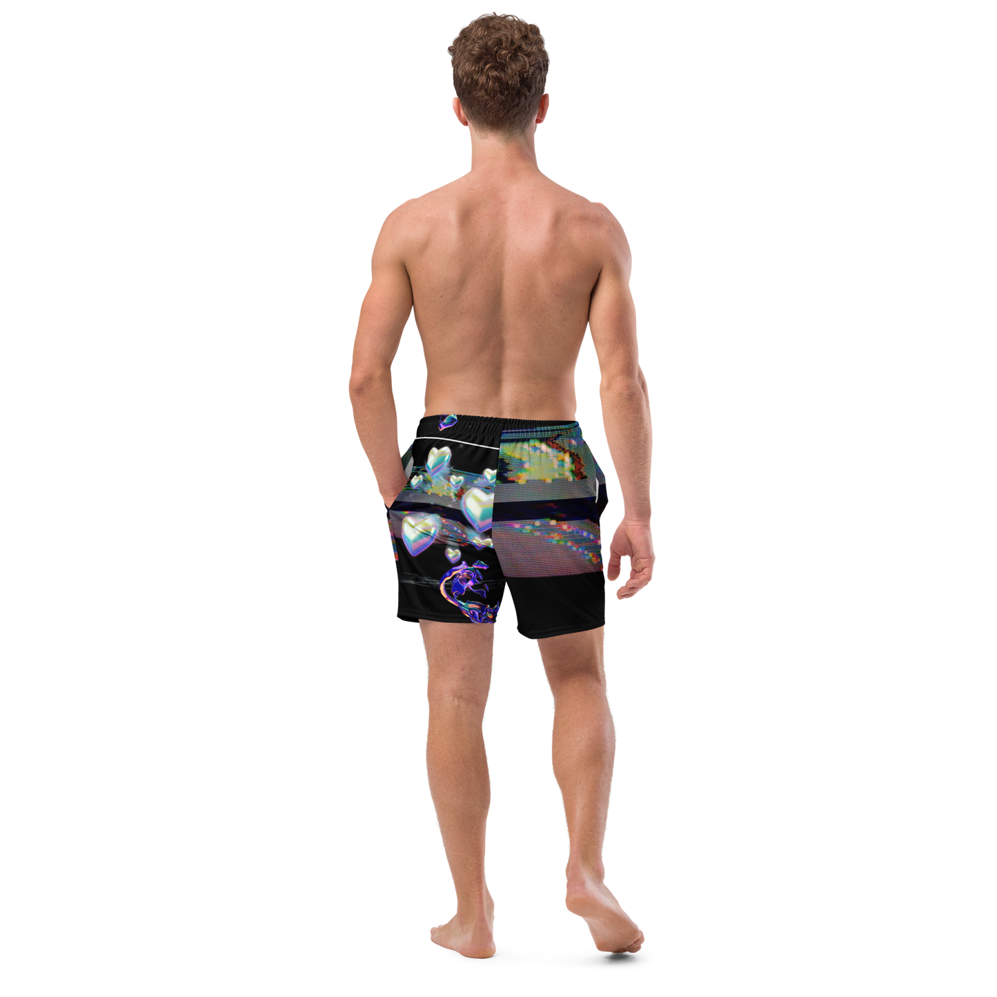 Wicked Games Neon Eros Men's Swim Trunks