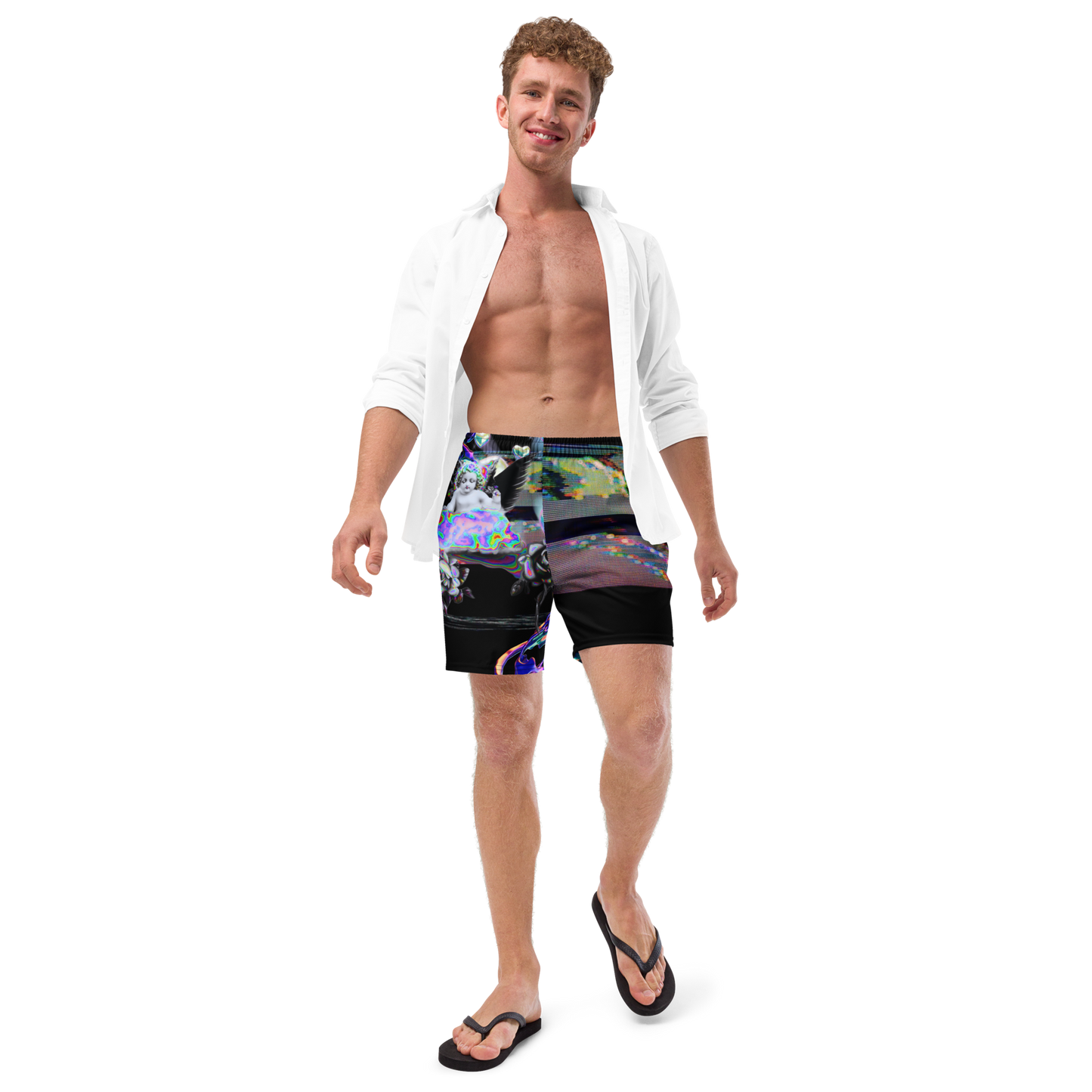 Wicked Games Neon Eros Men's Swim Trunks