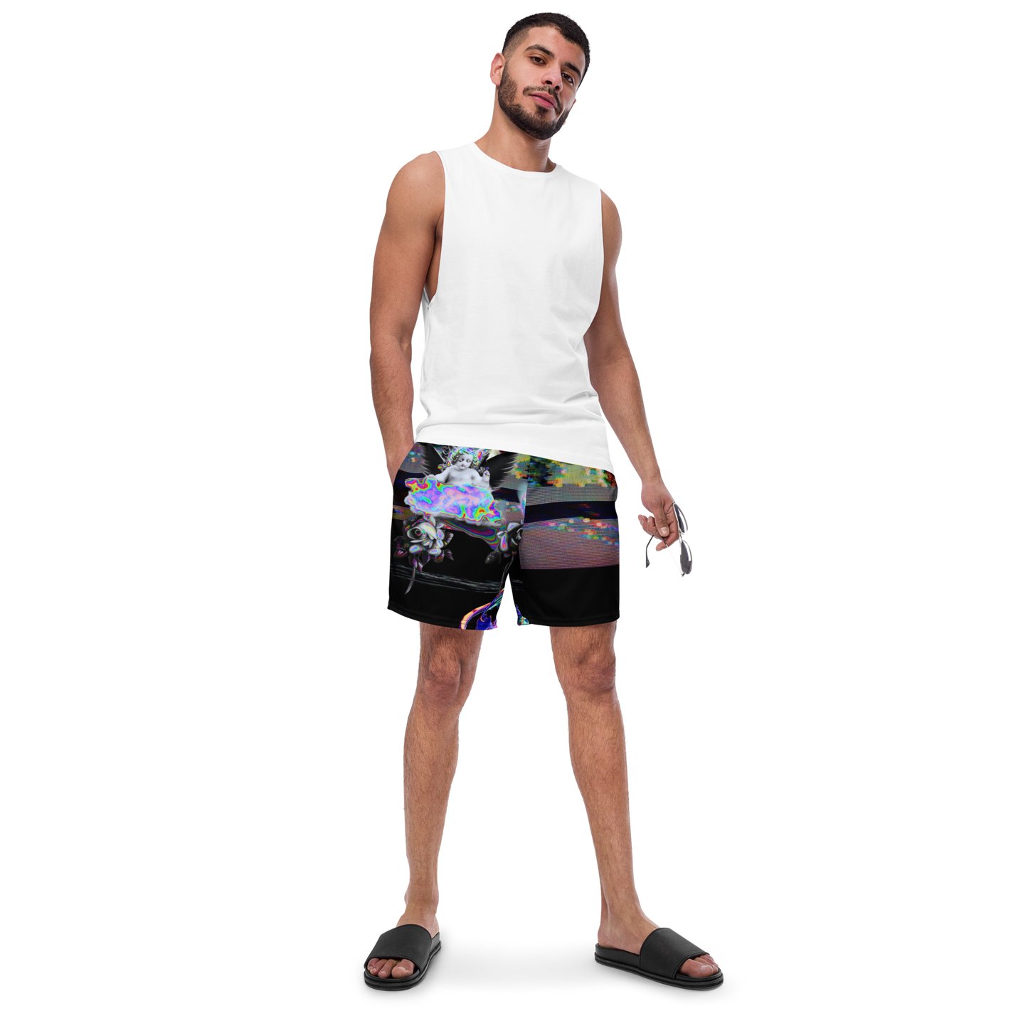 Wicked Games Neon Eros Men's Swim Trunks