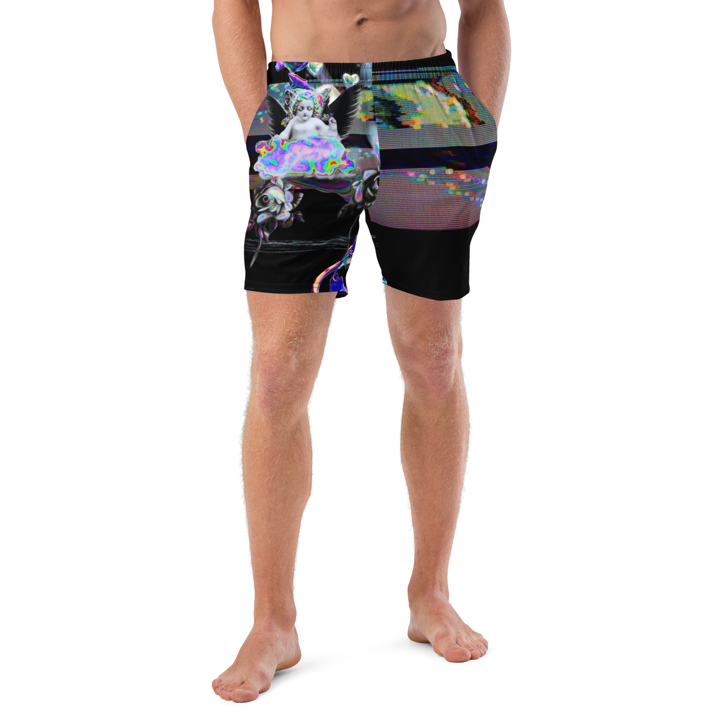 Wicked Games Neon Eros Men's Swim Trunks