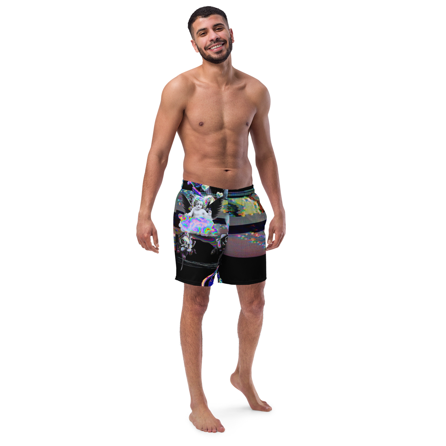 Wicked Games Neon Eros Men's Swim Trunks