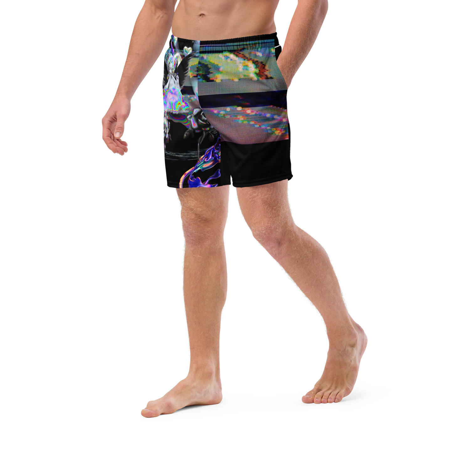 Wicked Games Neon Eros Men's Swim Trunks
