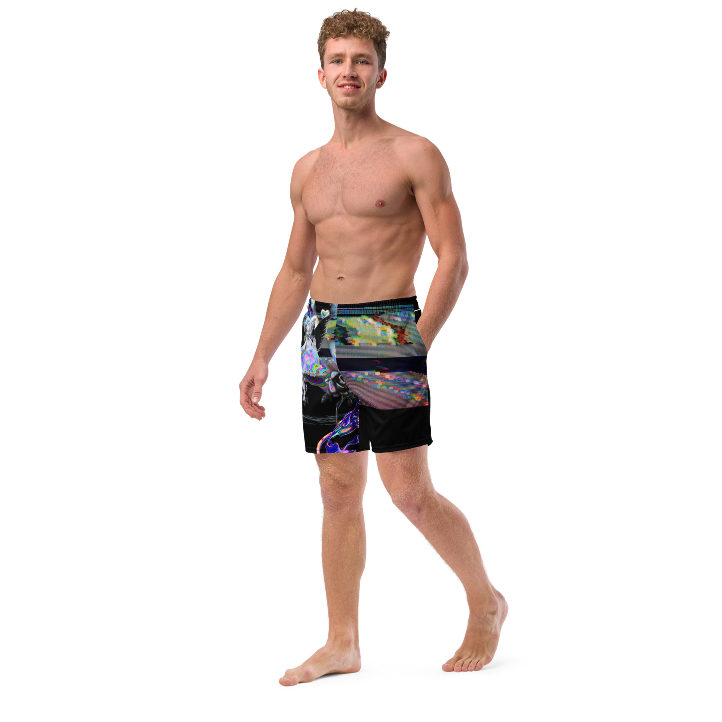 Wicked Games Neon Eros Men's Swim Trunks
