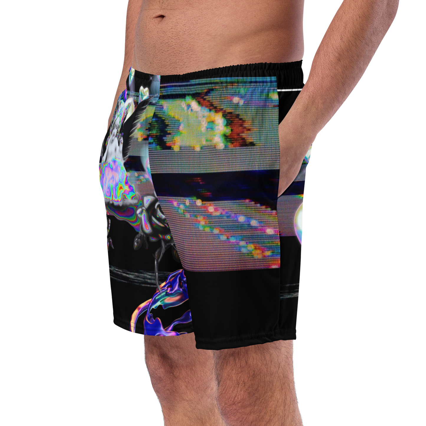 Wicked Games Neon Eros Men's Swim Trunks