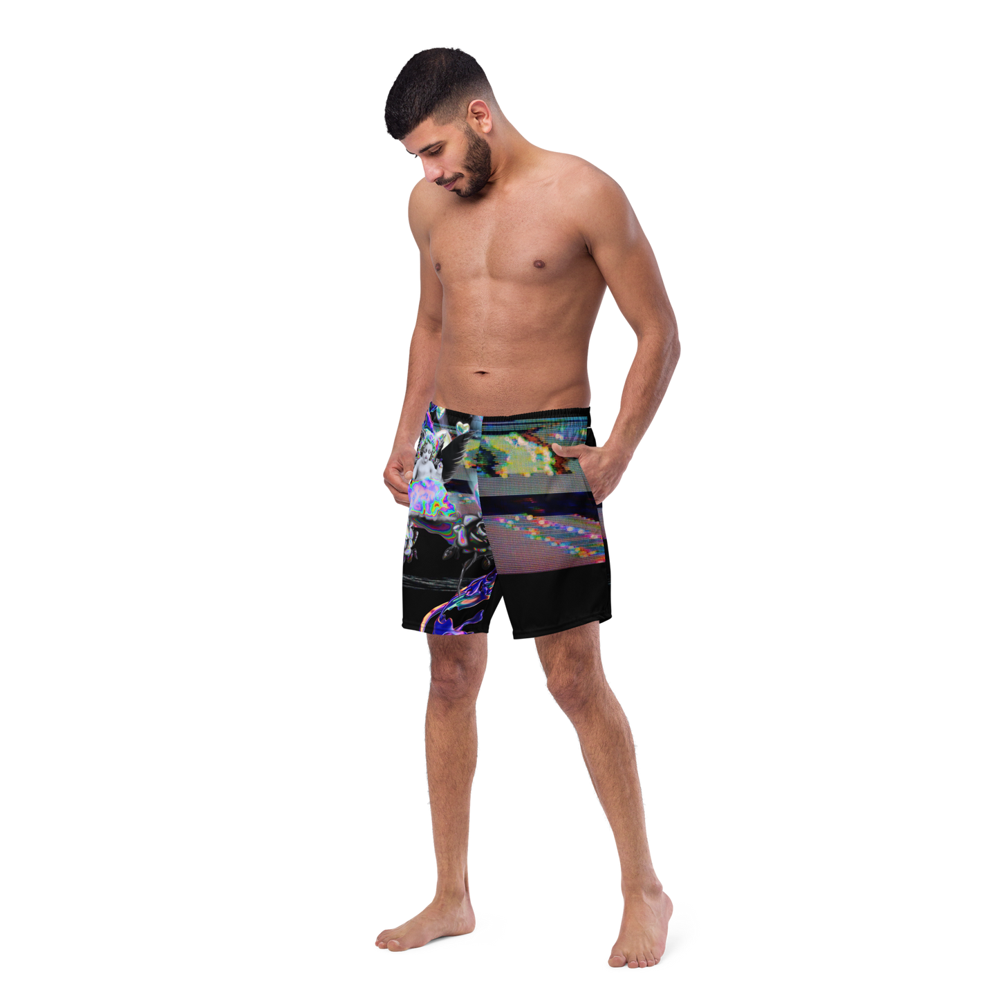 Wicked Games Neon Eros Men's Swim Trunks