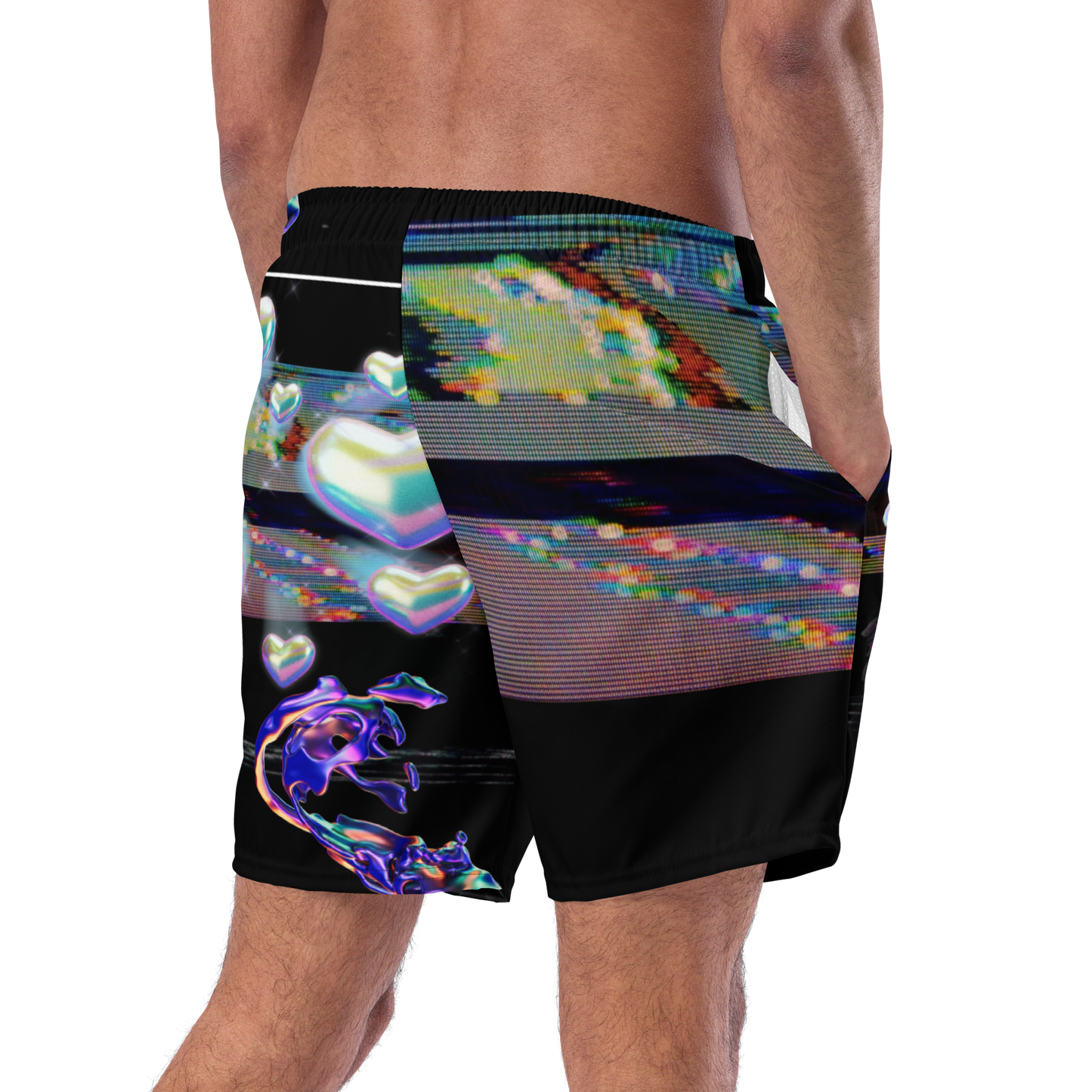 Wicked Games Neon Eros Men's Swim Trunks