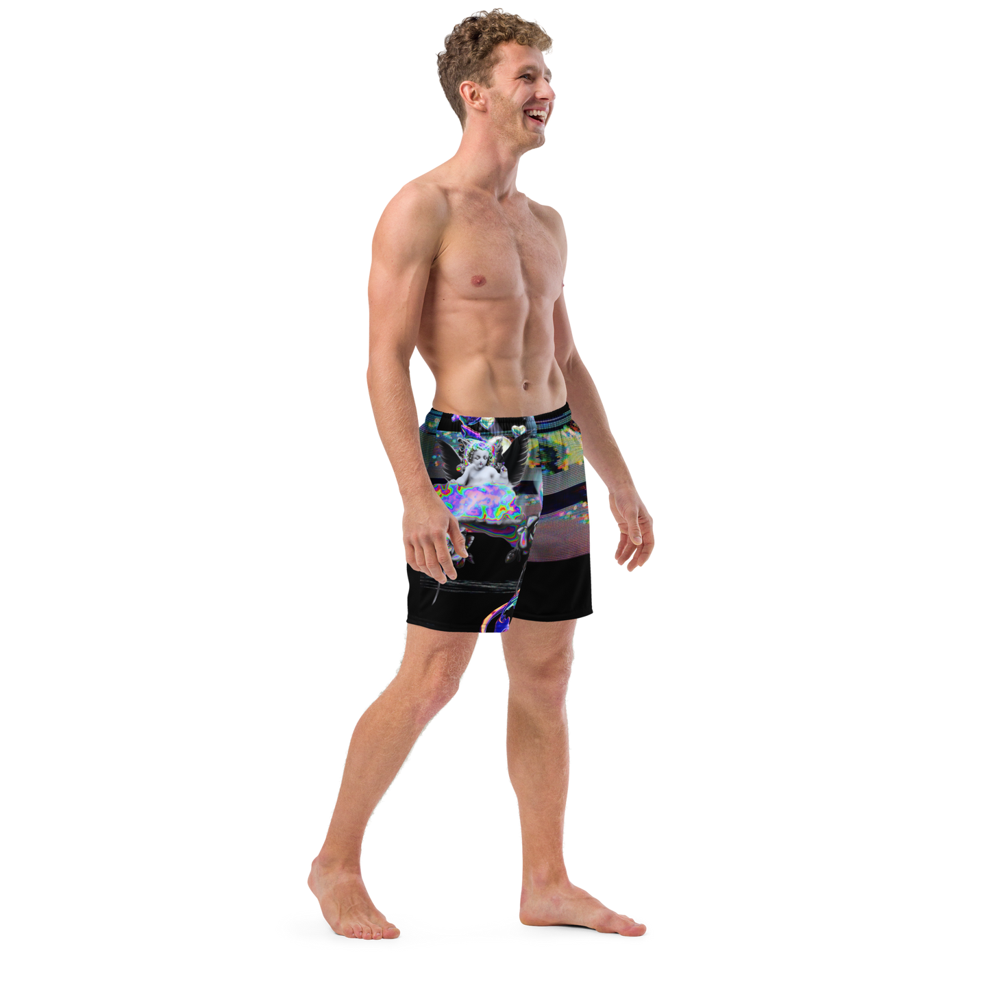 Wicked Games Neon Eros Men's Swim Trunks