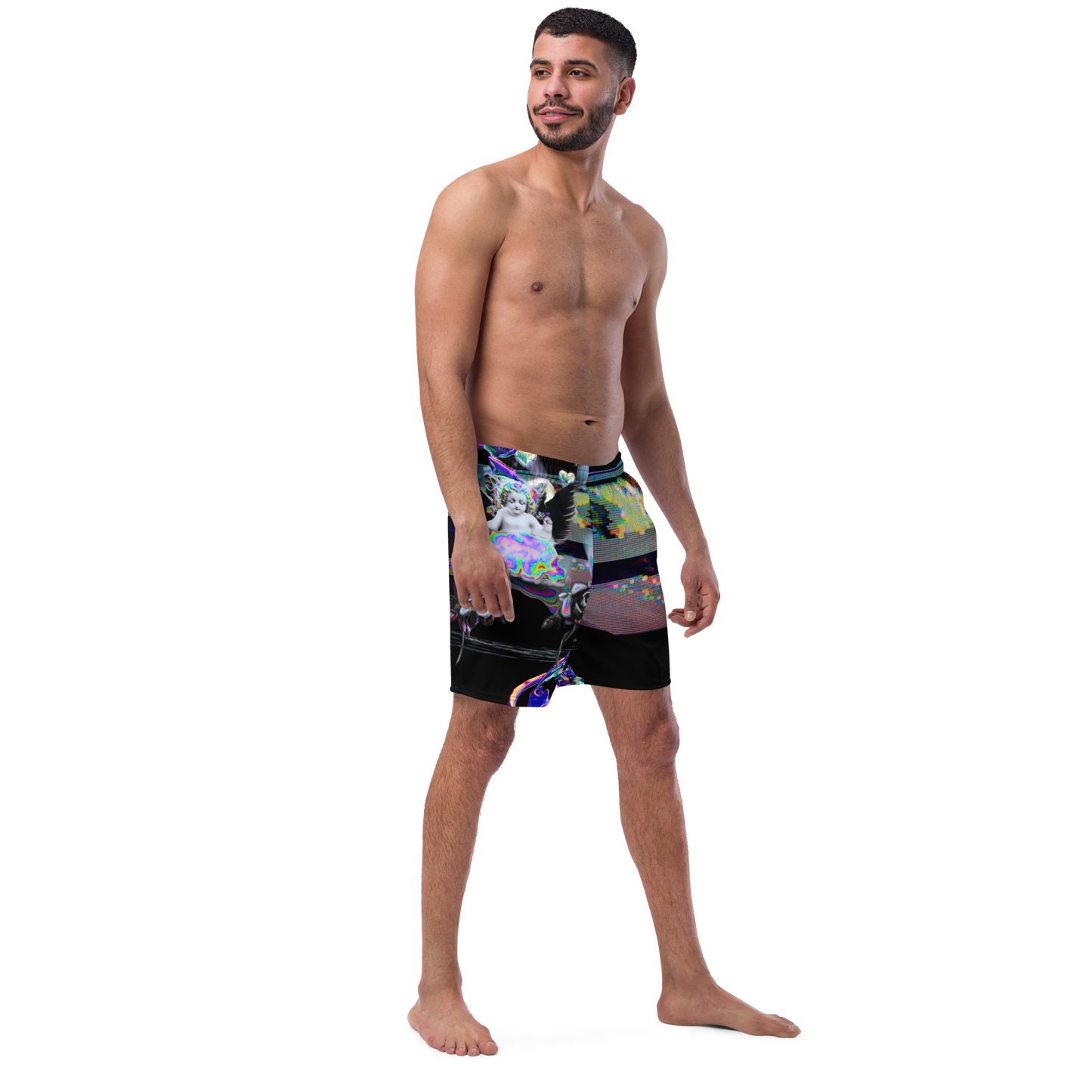 Wicked Games Neon Eros Men's Swim Trunks