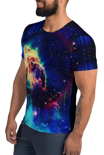 Cosmic Calibration All-Over Print Men's Athletic T-shirt