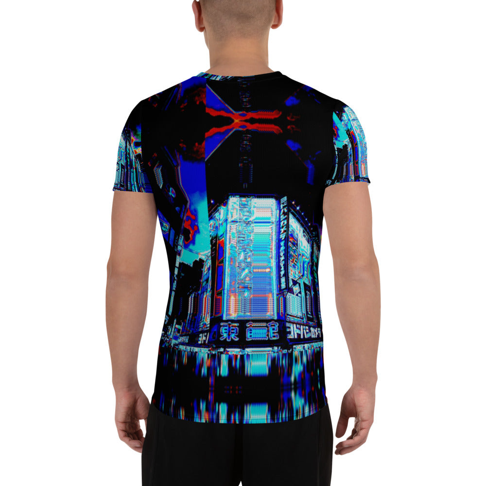 Saibāpanku Men's Athletic T-shirt