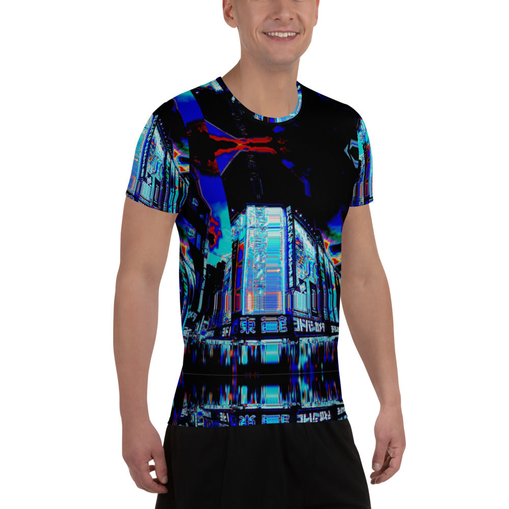 Saibāpanku Men's Athletic T-shirt
