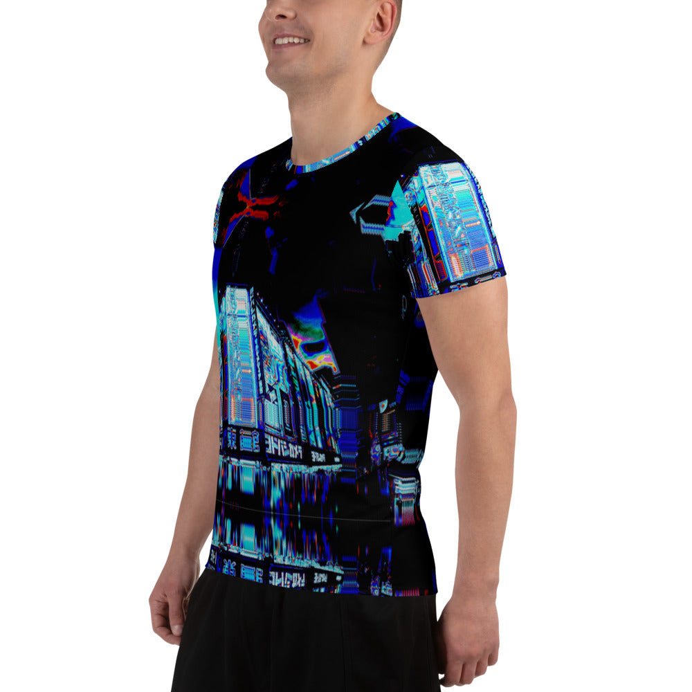 Saibāpanku Men's Athletic T-shirt