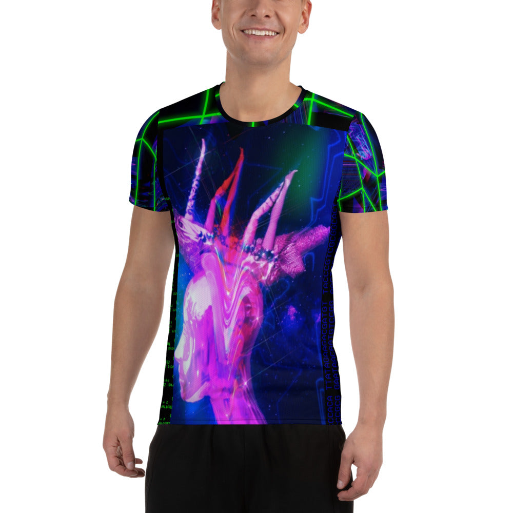 Machine Dream All-Over Print Men's Athletic T-shirt