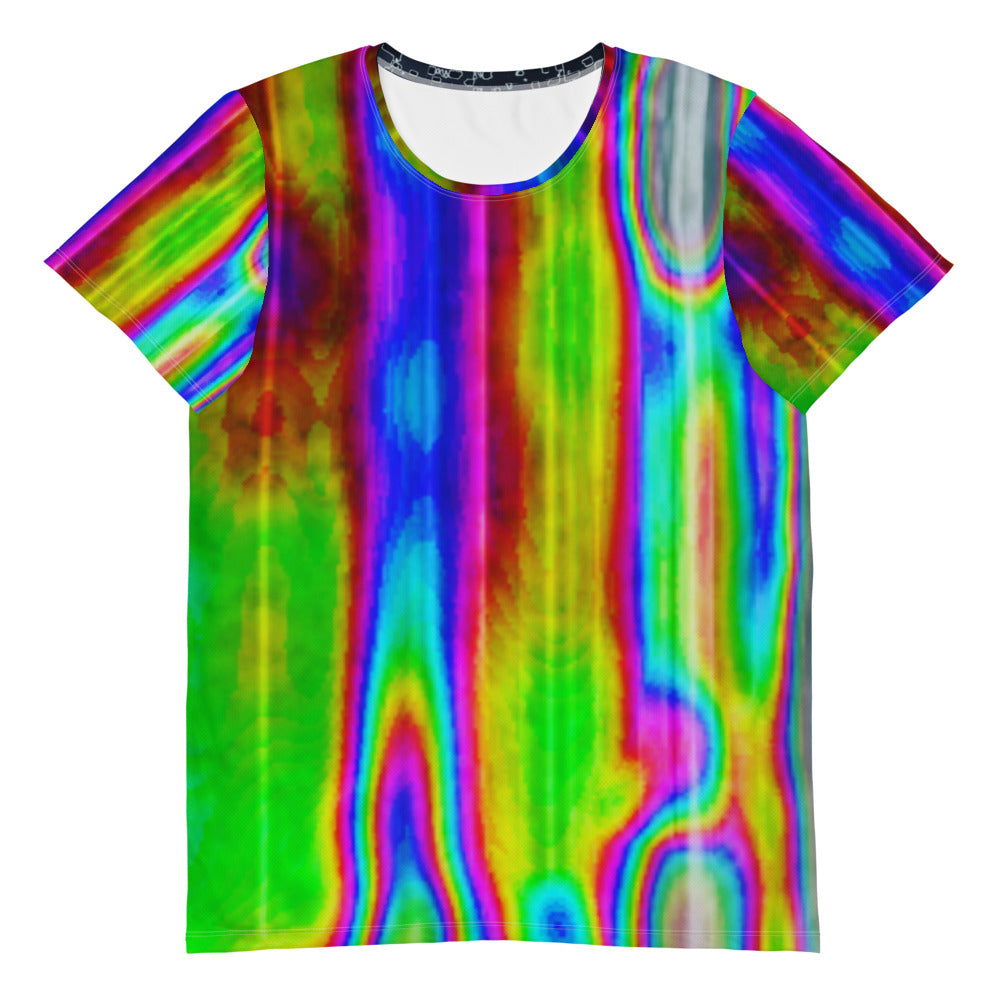 Pixel Slime Glitch All-Over Print Men's Athletic T-shirt