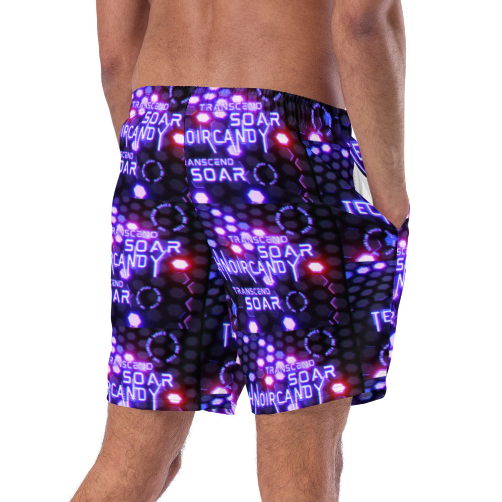 Transcend Neon Lights Men's Swim Trunks