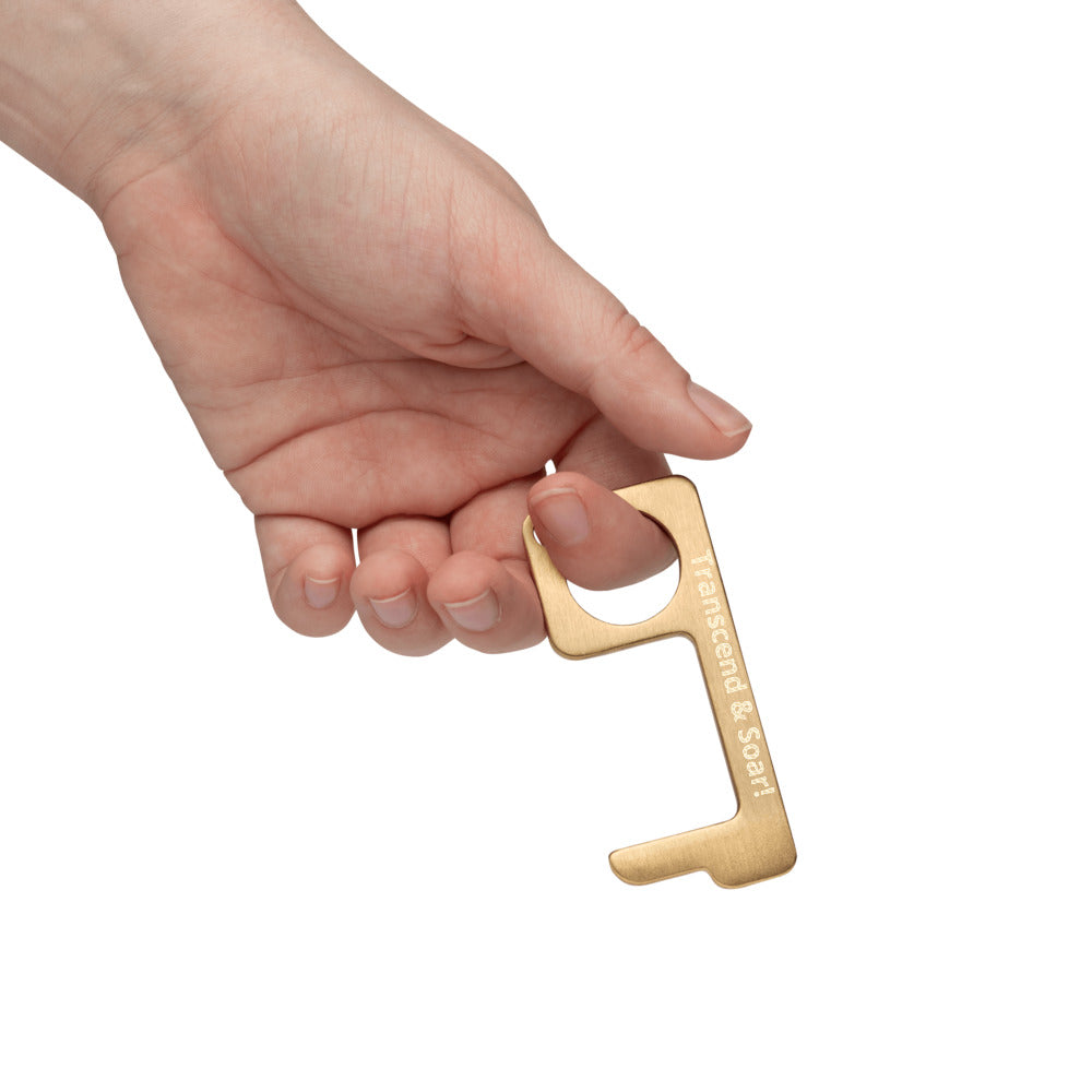 Transcend & Soar Engraved Brass Touch Tool