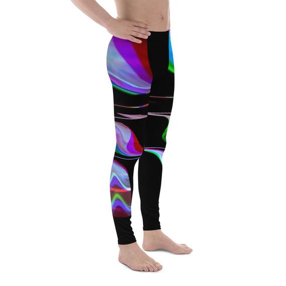 Quantum Entanglement - Glitch Art - Futurism - Men's Leggings