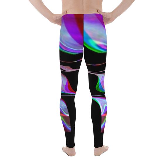 Quantum Entanglement - Glitch Art - Futurism - Men's Leggings