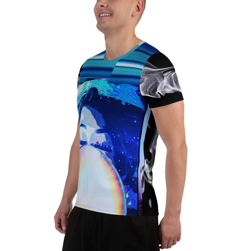 Cosmic Microwave Dream All-Over Print Men's Athletic T-shirt