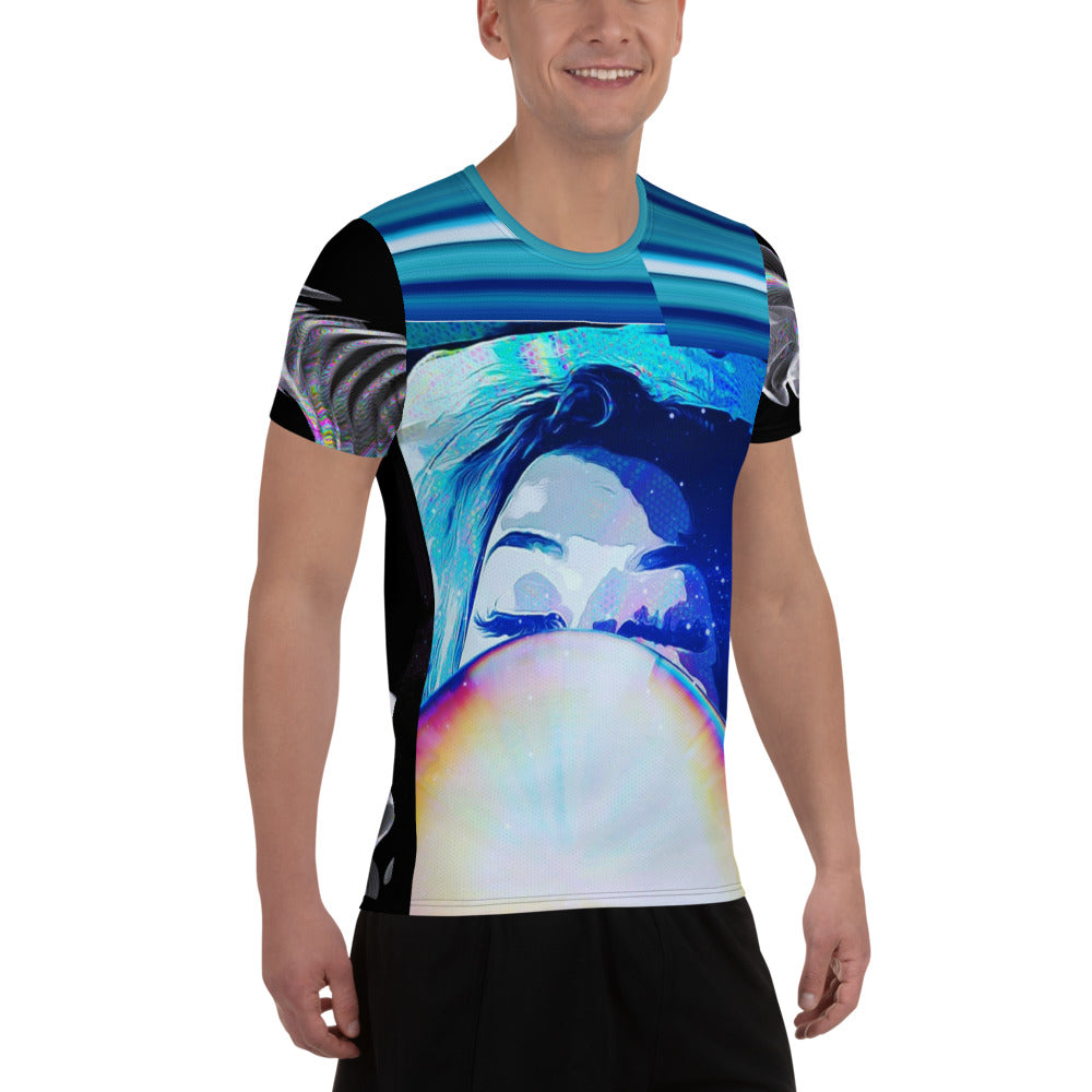 Cosmic Microwave Dream All-Over Print Men's Athletic T-shirt