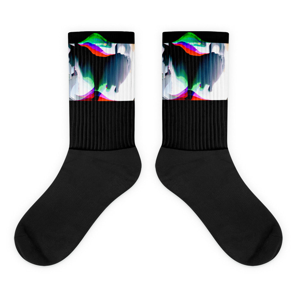 Wild Card Black cat  Glitch  Vaporwave  Aesthethic  Synthwave  Glitch in the Matrix Socks