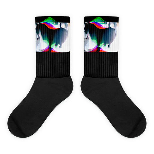 Wild Card Black cat  Glitch  Vaporwave  Aesthethic  Synthwave  Glitch in the Matrix Socks