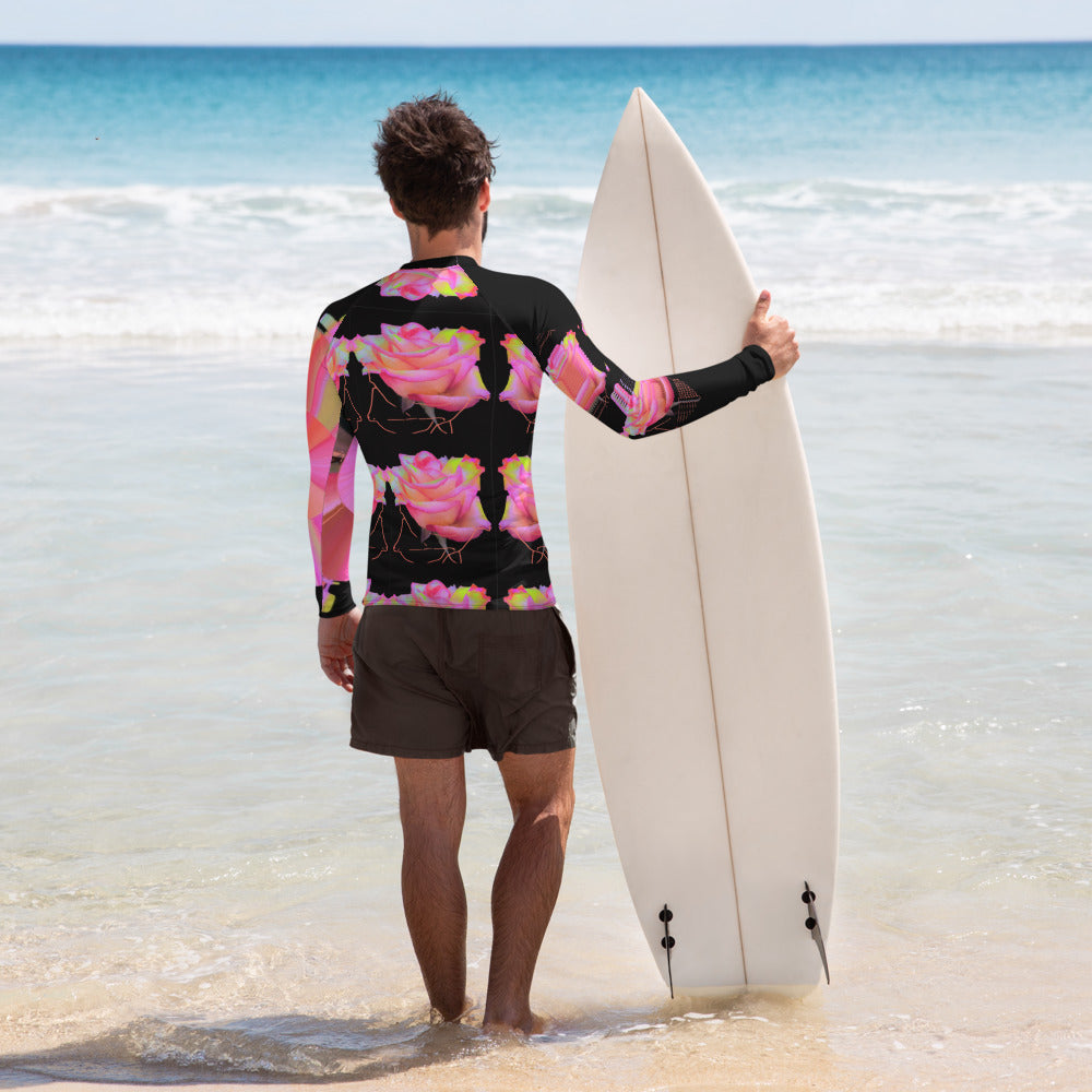 Cybernetic Phantom Rose Men's Rash Guard