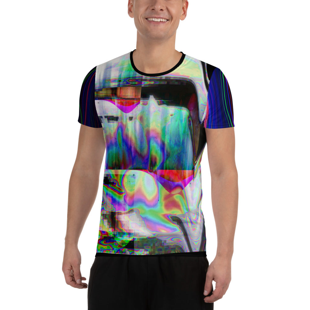 The Observer Effect All-Over Print Men's Athletic T-shirt