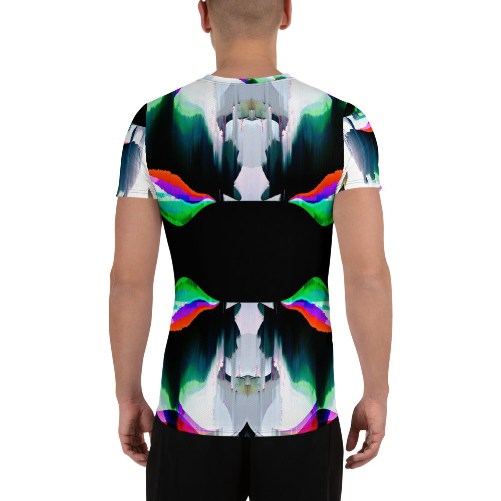 Wild Card Black Cat All-Over Print Men's Athletic T-shirt