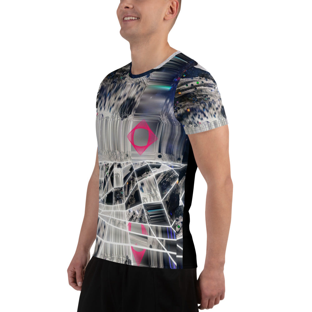 Ladder of Lights All-Over Print Men's Athletic T-shirt