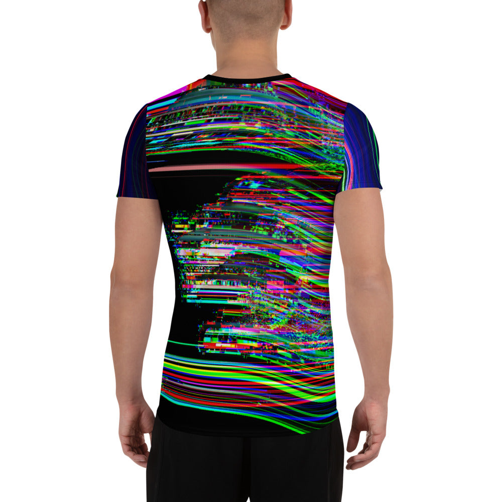 The Observer Effect All-Over Print Men's Athletic T-shirt