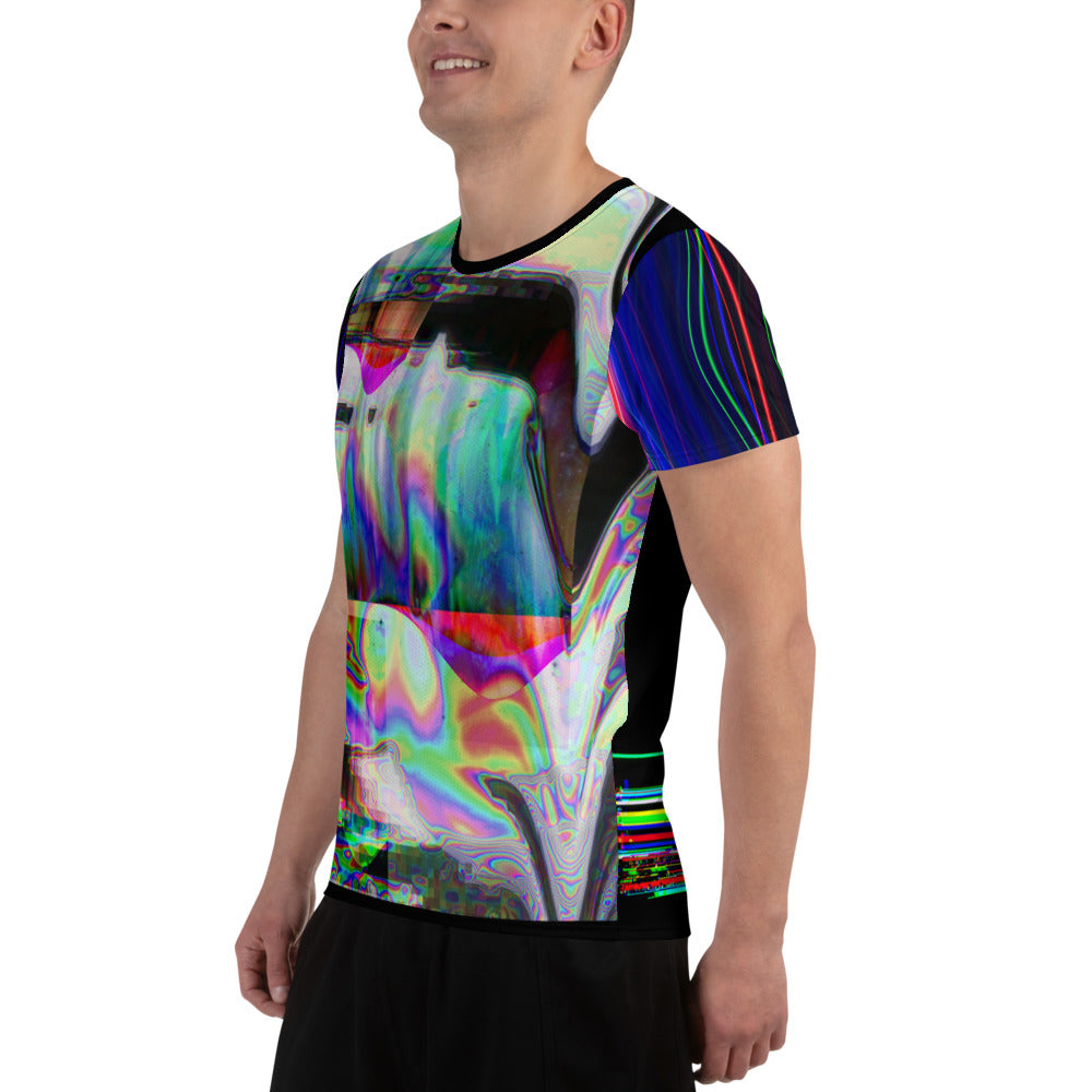 The Observer Effect All-Over Print Men's Athletic T-shirt
