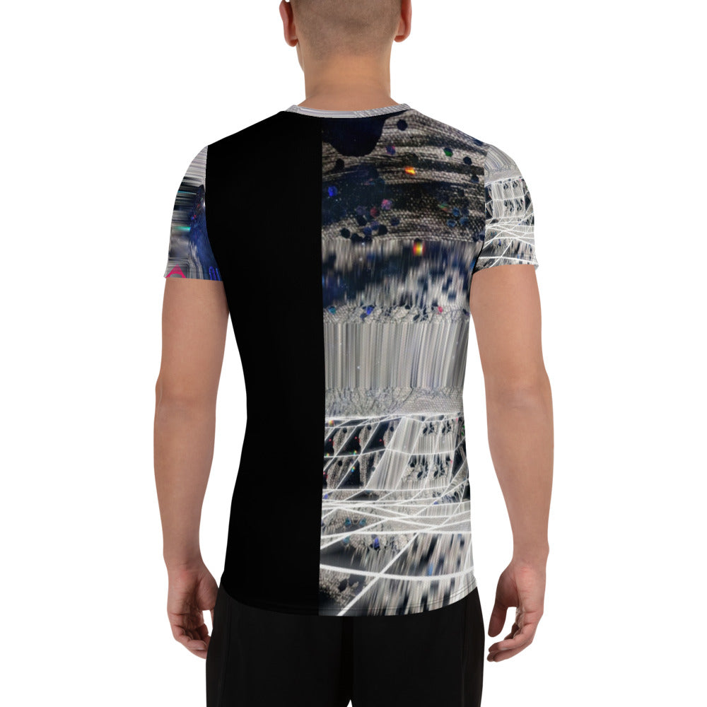 Ladder of Lights All-Over Print Men's Athletic T-shirt
