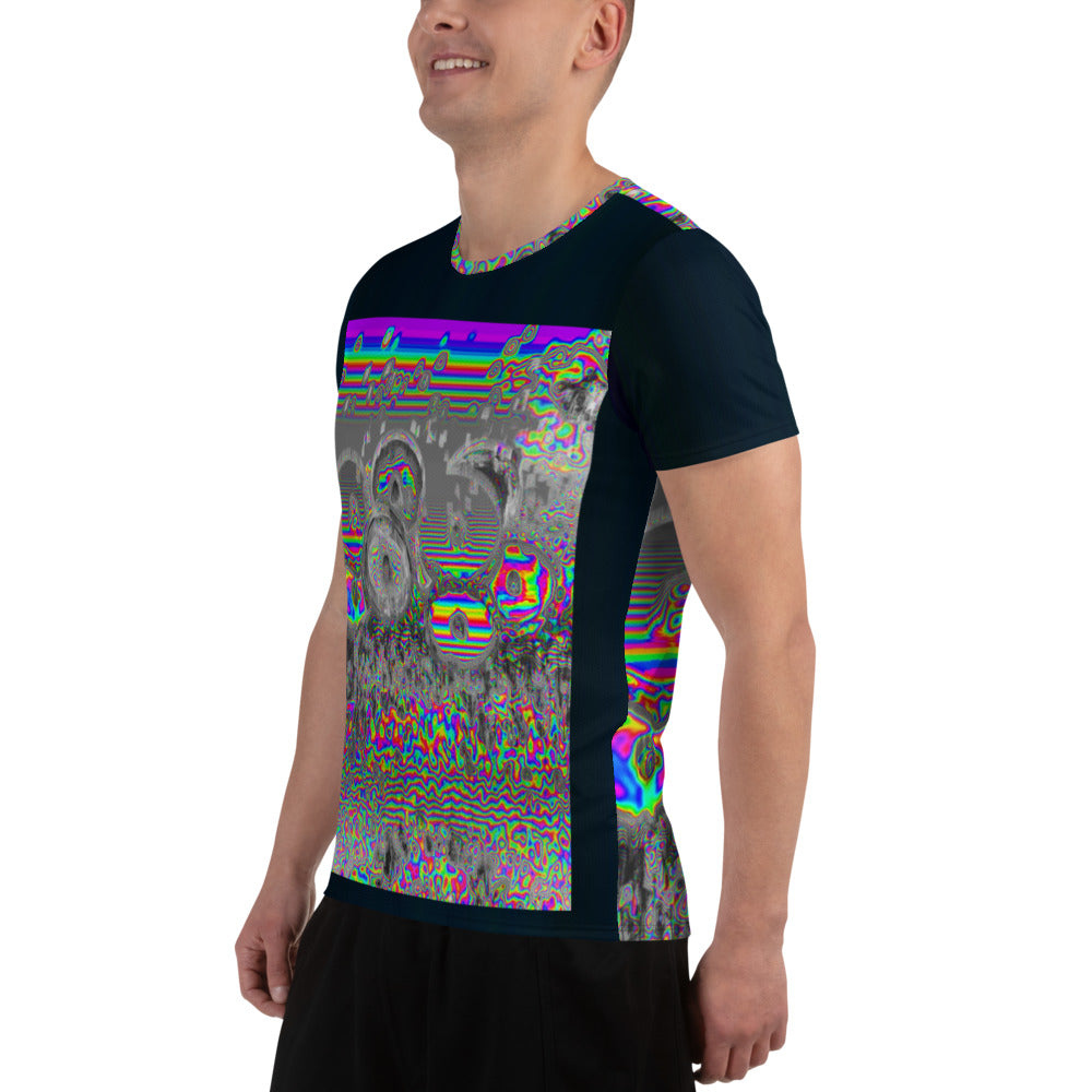 Space Donuts All-Over Print Men's Athletic T-shirt