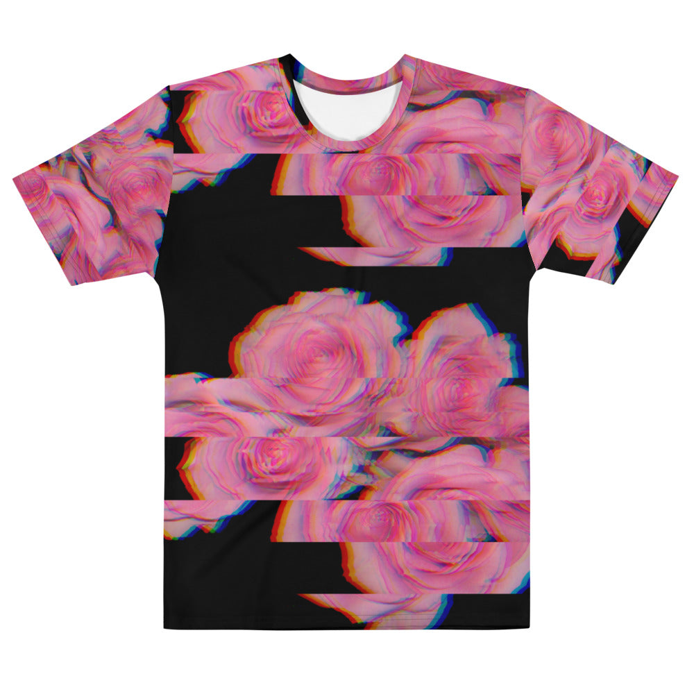 Coral RGB Roses Men's T-shirt