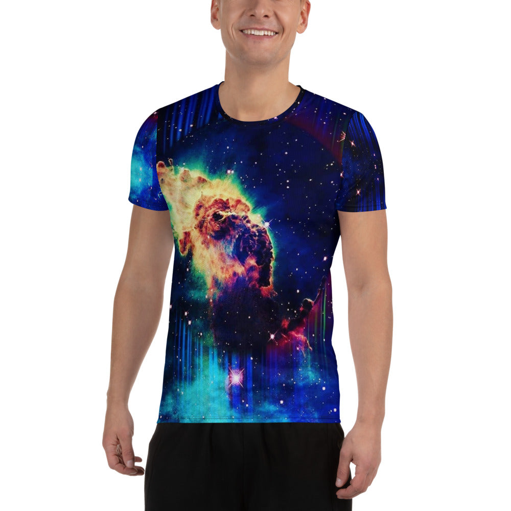 Cosmic Calibration All-Over Print Men's Athletic T-shirt