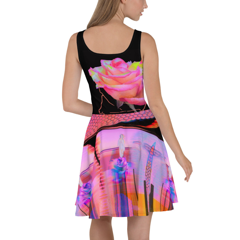 Webpunk Aesthetic Venus Skater Dress