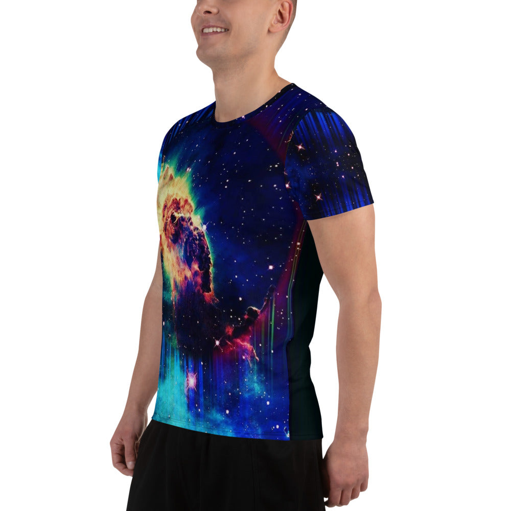 Cosmic Calibration All-Over Print Men's Athletic T-shirt