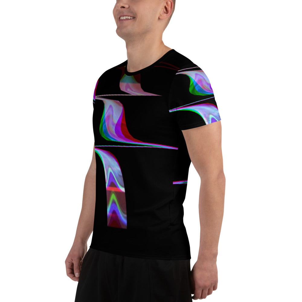 Quantum Entanglement All-Over Print Men's Athletic T-shirt