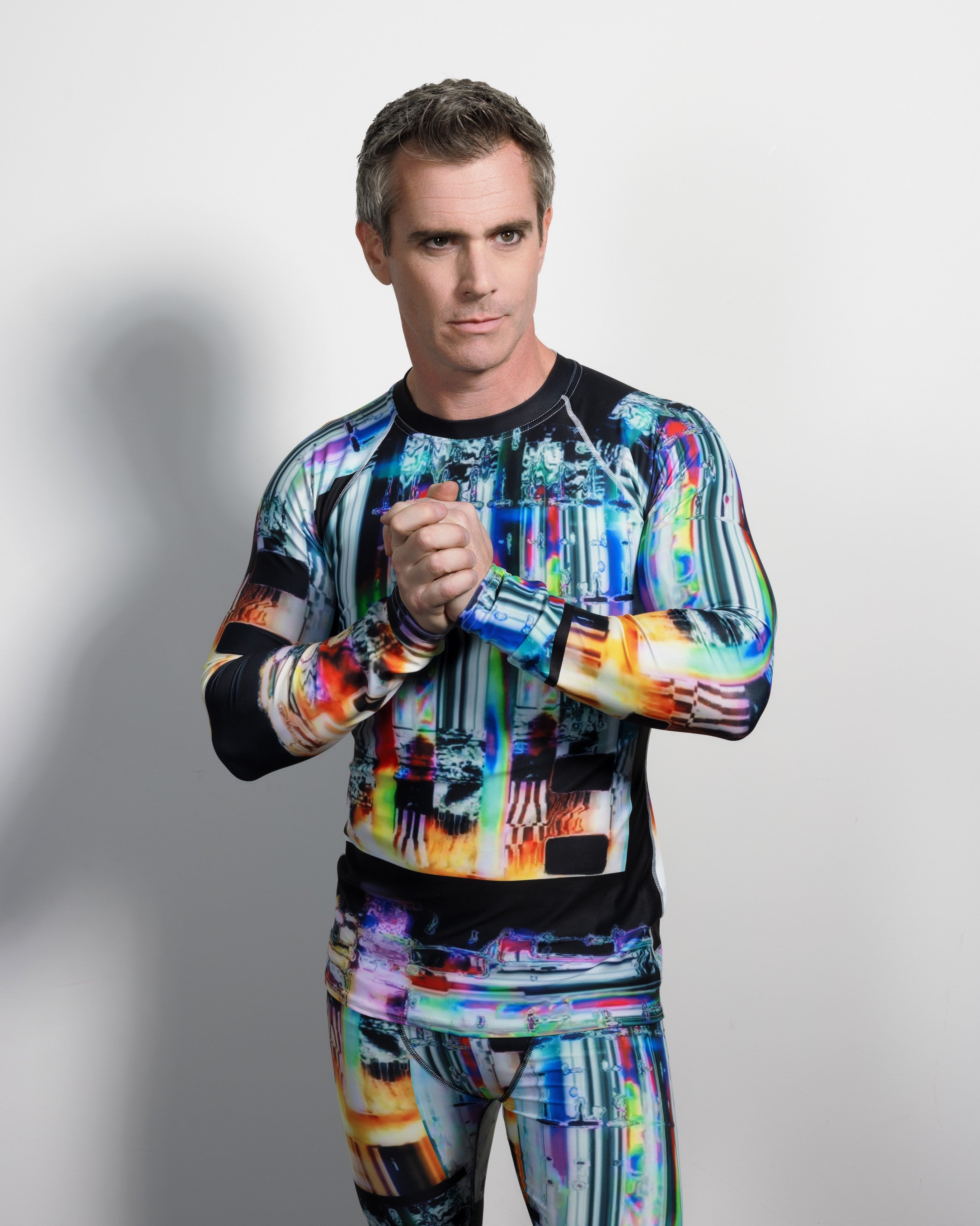 64 Bit God Men's UPF Rash Guard