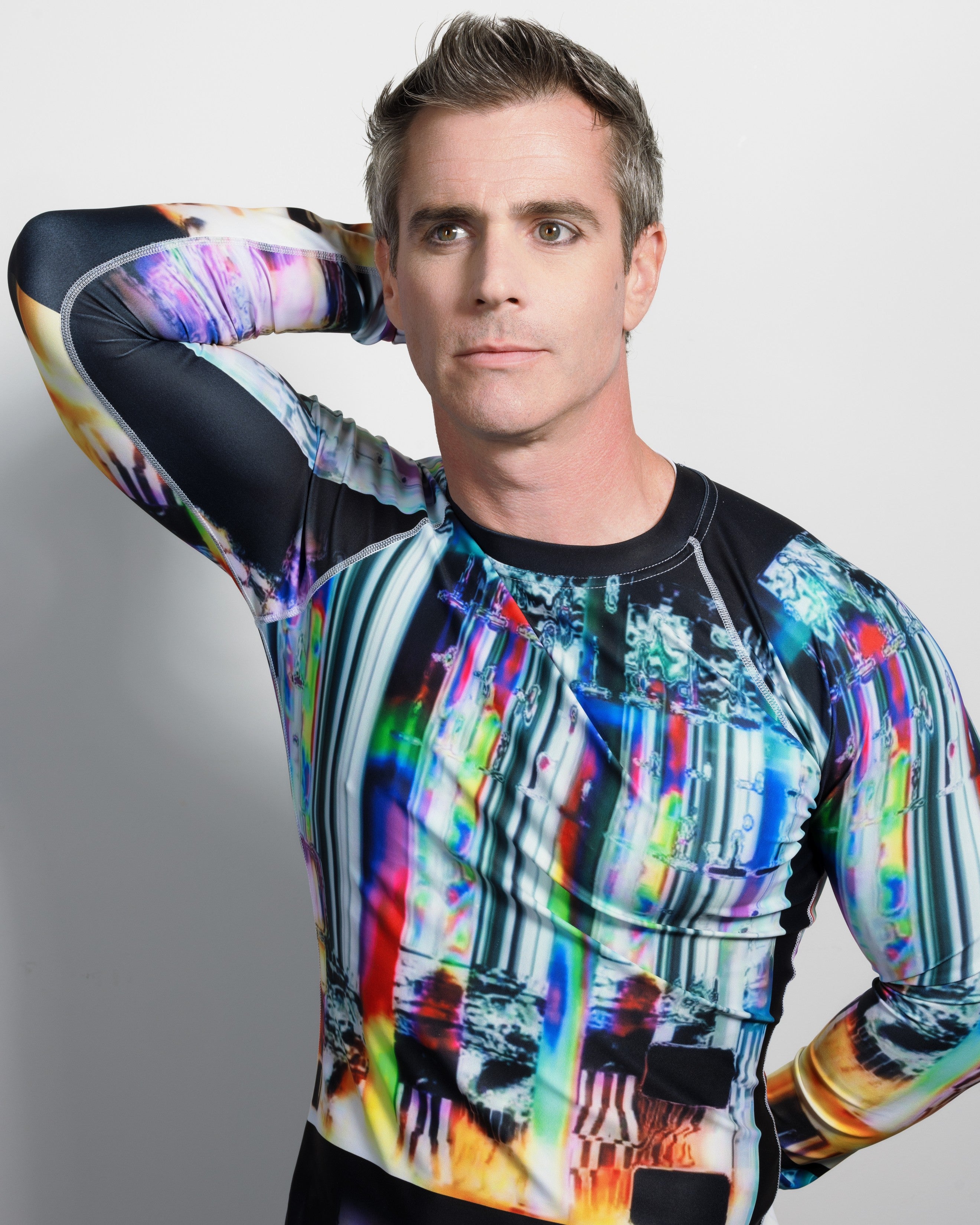 64 Bit God Men's UPF Rash Guard