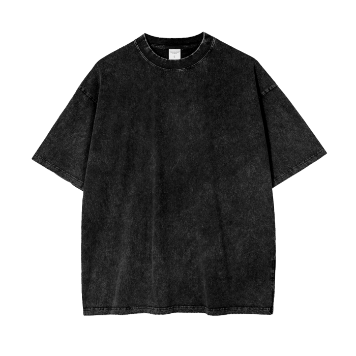 テンダーロインTEE L/S ACID WASH QB BLACK L 本店限定 Acid Wash Oversize T-Shirt - 250 GSM – TechNoirCandy