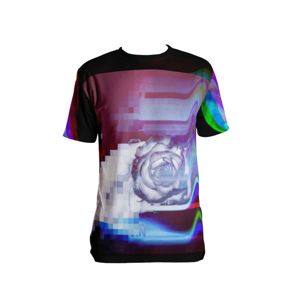 Quantum Entanglement  Glitch art  vaporwave Men's T-shirt