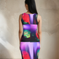 Mermaid Tag  Vaporwave  Glitch  Synthwave  Bodycon Sublimation Cut & Sew Dress